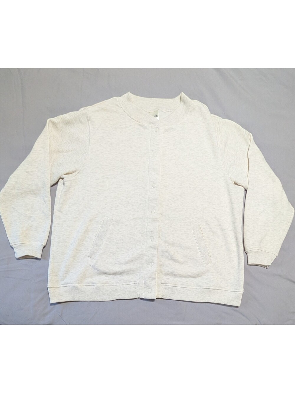 Blair Snap Front Bomber Sweatshirt Jacket Fleece Lined Petite XL